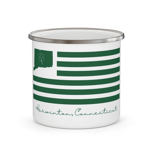 Harwinton Connecticut St. Patrick’s Day Flag Enamel Camping Mug