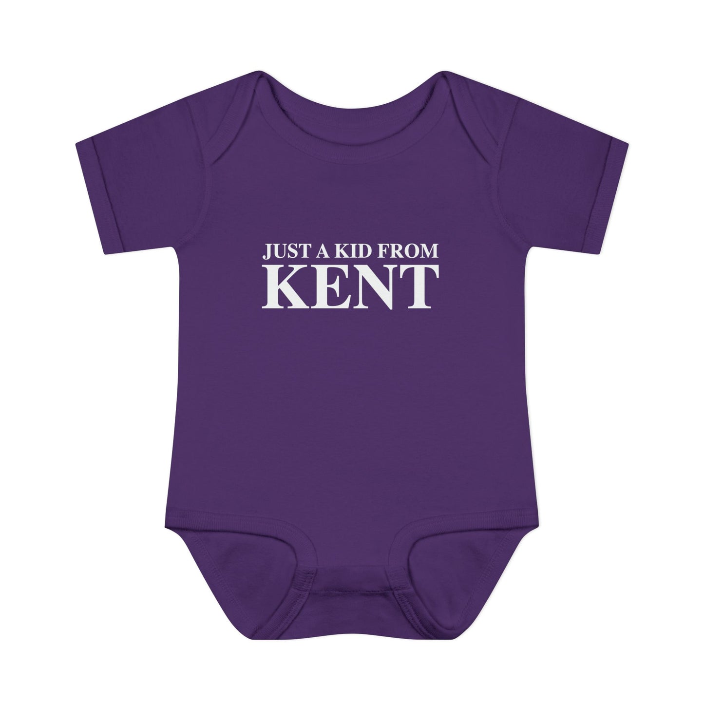 Just a kid from Kent Infant Baby Rib Bodysuit