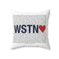 Weston Love Spun Polyester Square Pillow