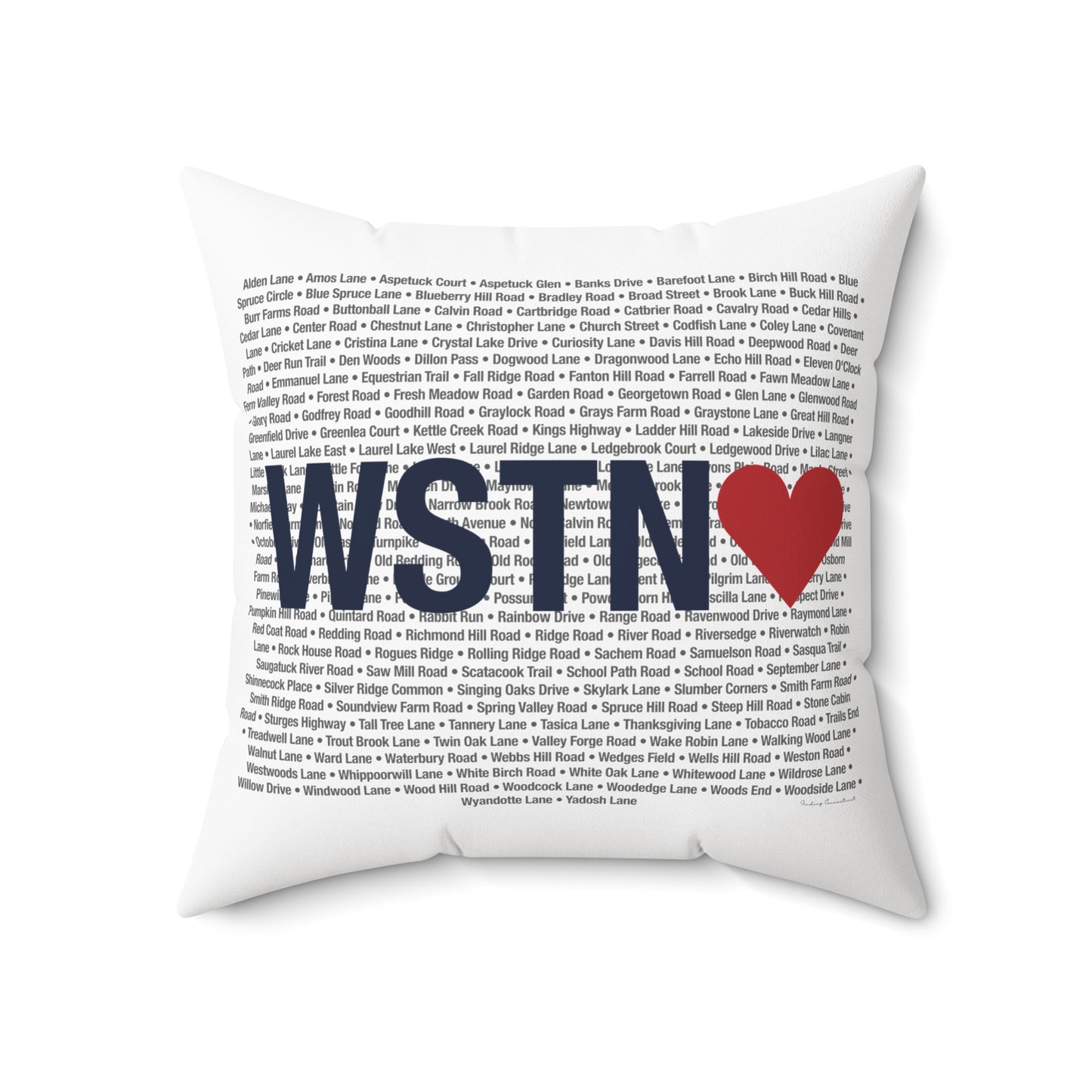 Weston Love Spun Polyester Square Pillow