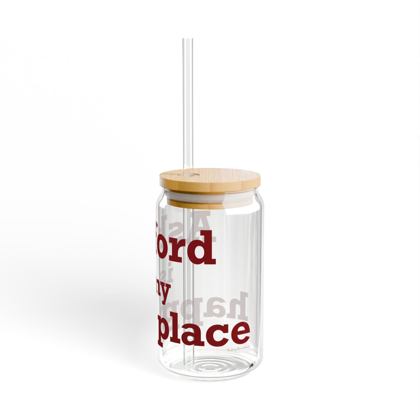 Ashford is My Happy Place Sipper Glass, 16oz