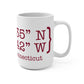 Greenwich Coordinates  Mug 15oz