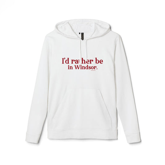 I'd rather be in Windsor. adidas Unisex Fleece Hoodie