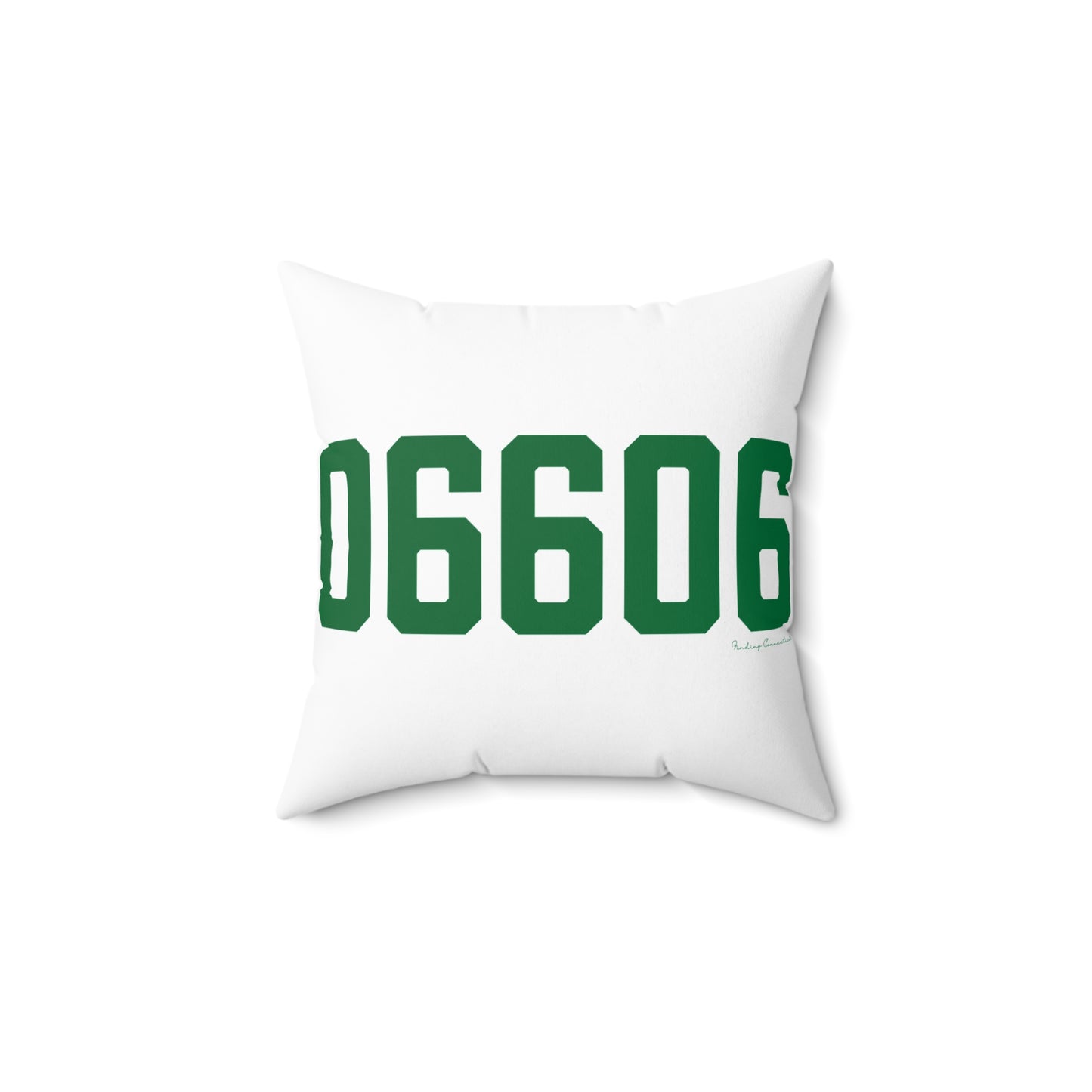 06606 Bridgeport Connecticut Zip Code Spun Polyester Square Pillow