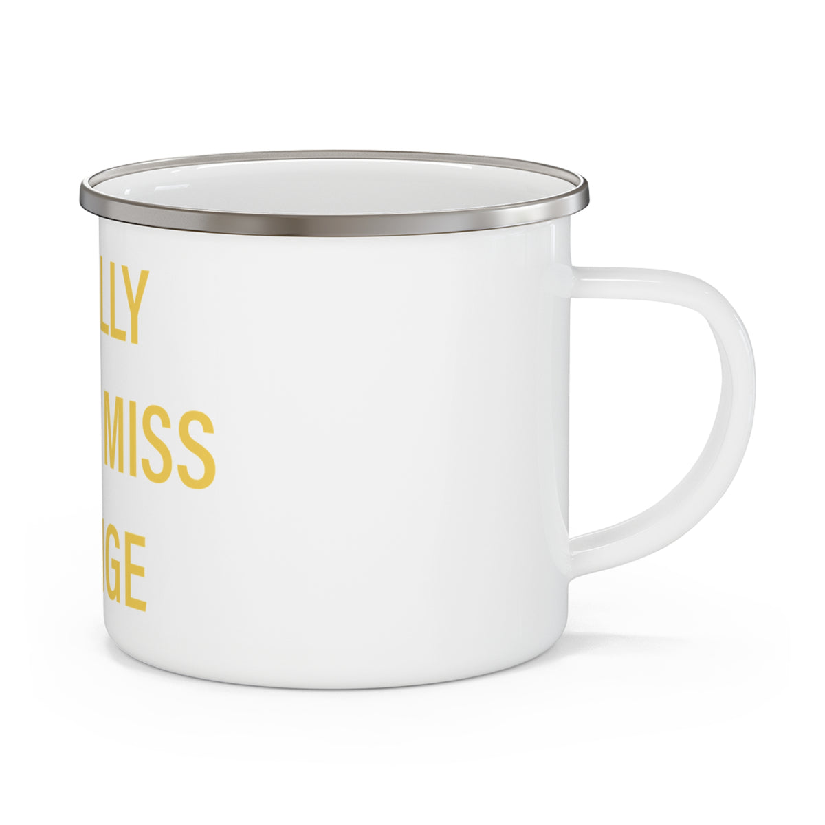 I Really Really Miss Orange Enamel Camping Mug