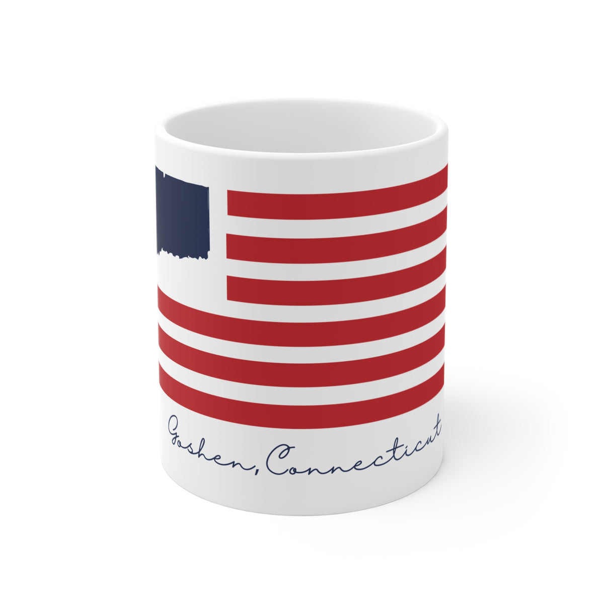 Goshen Connecticut Flag Mug 11oz