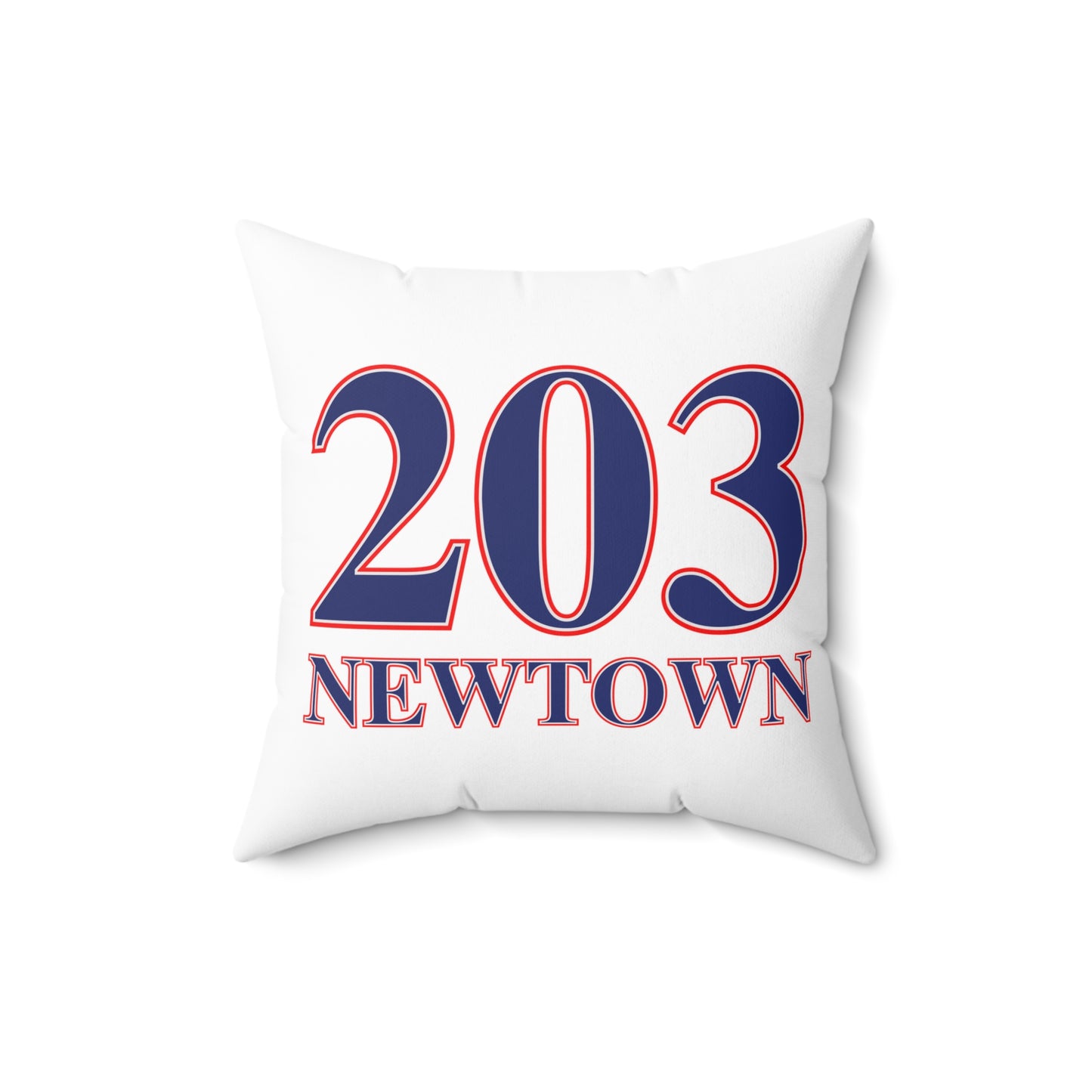 203 Newtown Red White & Blue Spun Polyester Square Pillow