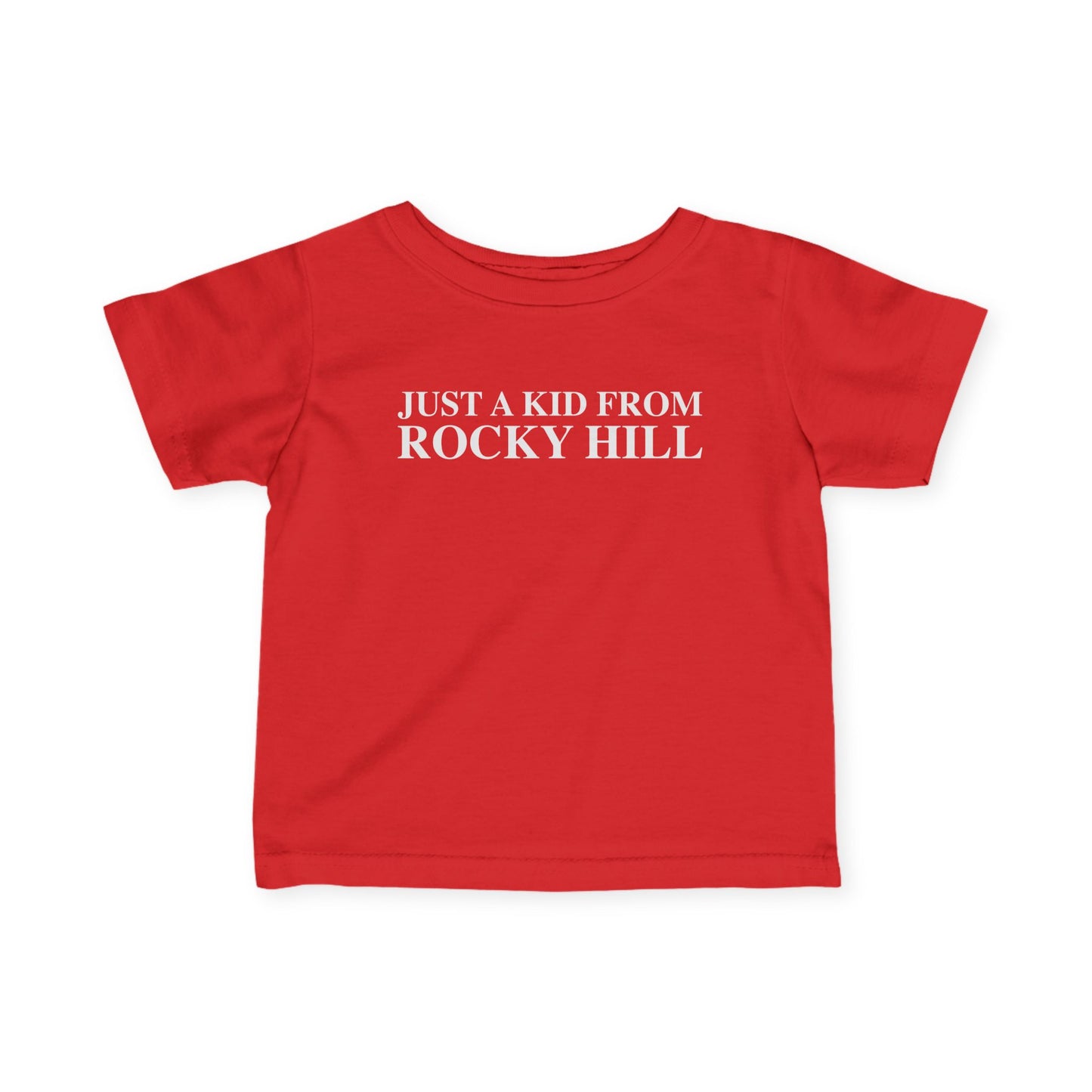 Just a kid from Rocky Hill Infant Fine Jersey T-Shirt