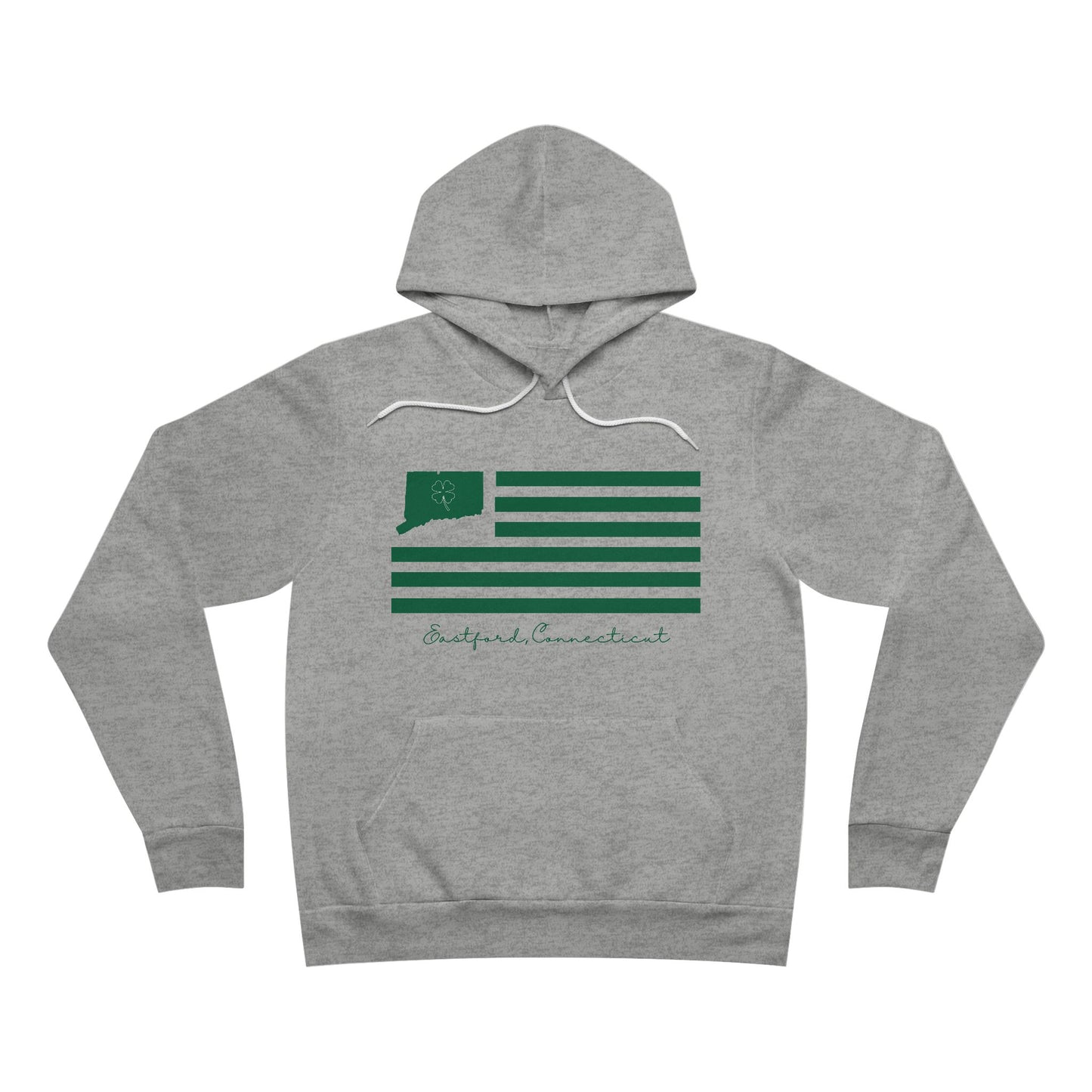 Eastford Connecticut St. Patrick’s Day Flag Unisex Sponge Fleece Pullover Hoodie