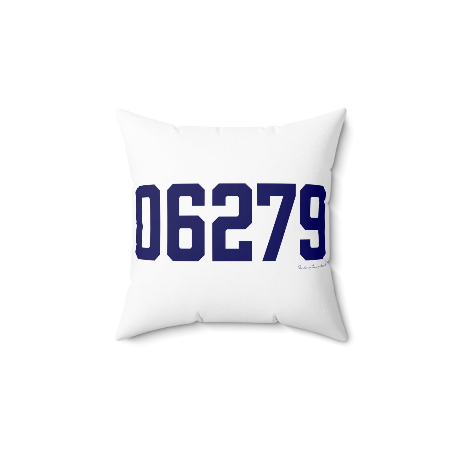06279 Willington Connecticut Zip Code Spun Polyester Square Pillow