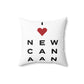 New Canaan Vision Spun Polyester Square Pillow
