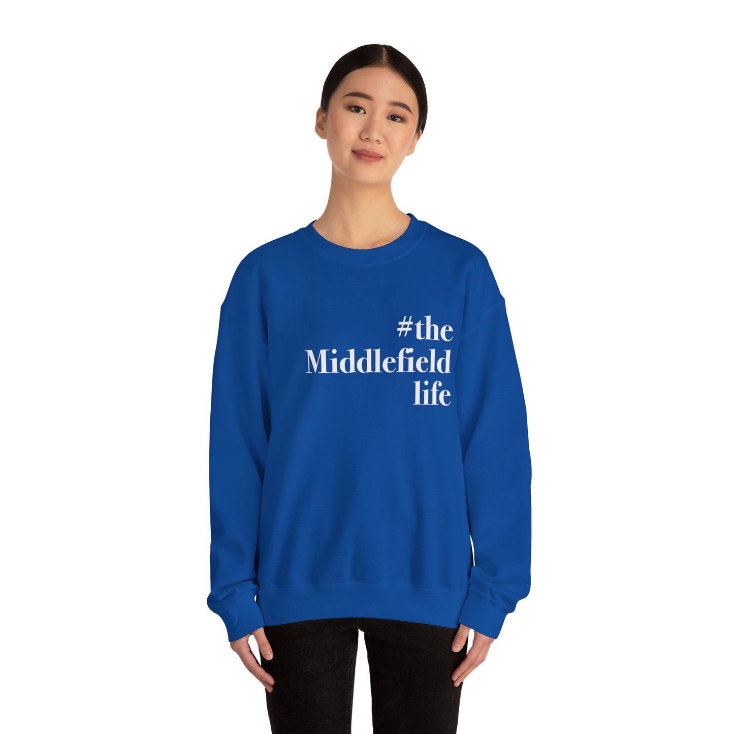 #themiddlefieldlife Unisex Heavy Blend™ Crewneck Sweatshirt