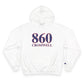 860 Cromwell Red White & Blue Champion Hoodie