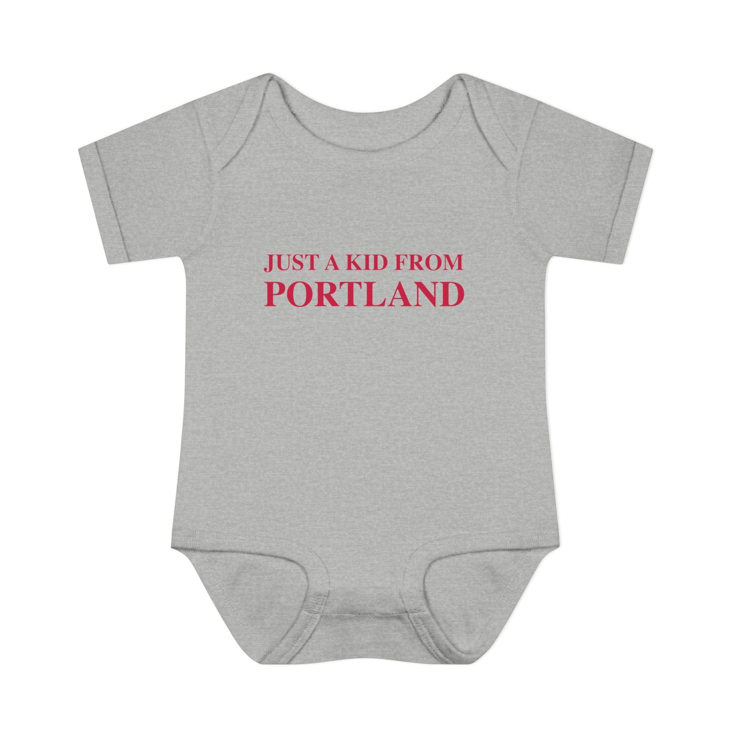 Just a kid from Portland Infant Baby Rib Bodysuit