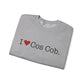 I Heart Cos Cob. Unisex Heavy Blend™ Crewneck Sweatshirt