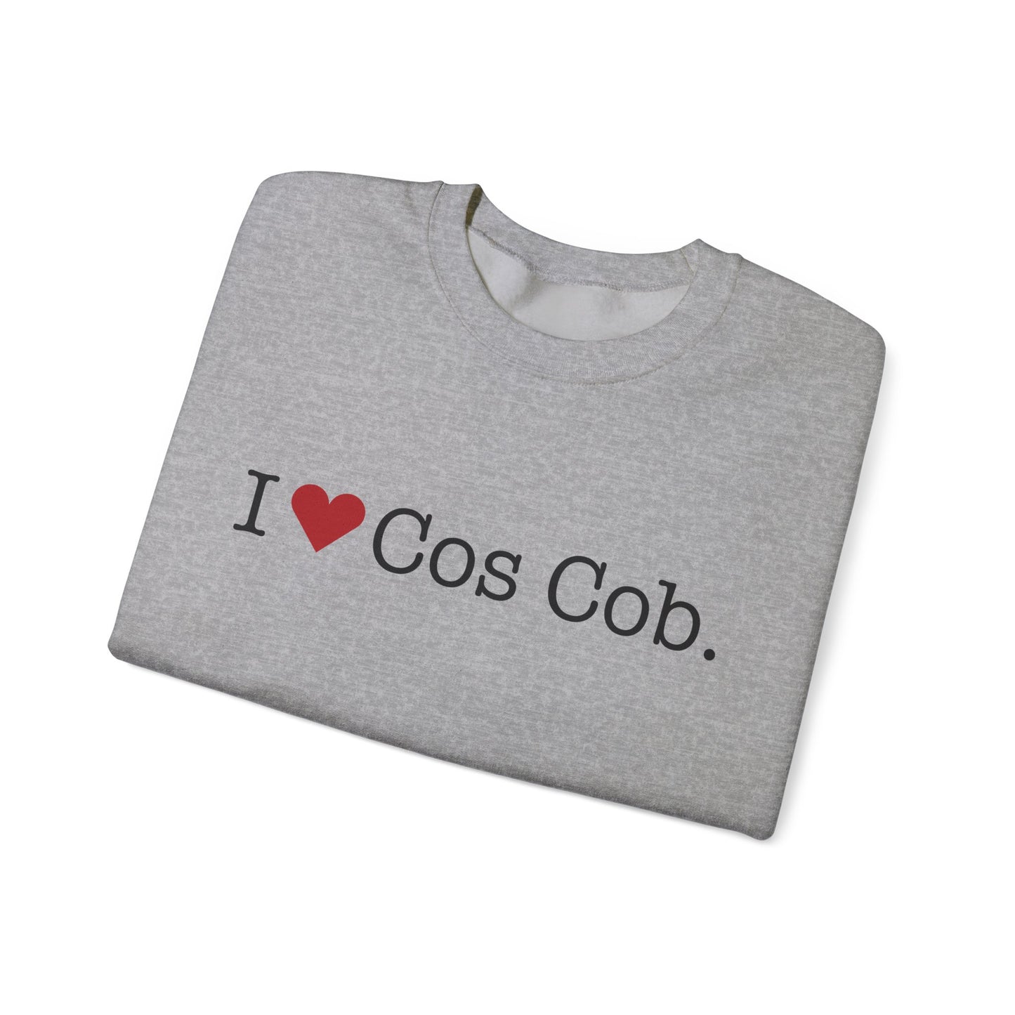 I Heart Cos Cob. Unisex Heavy Blend™ Crewneck Sweatshirt
