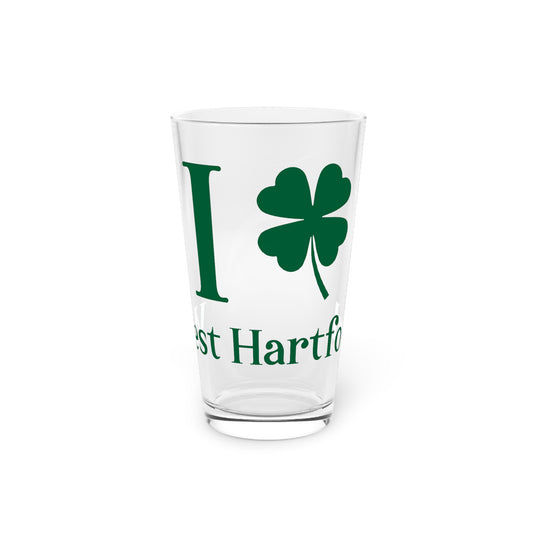 I Clover West Hartford Pint Glass, 16oz