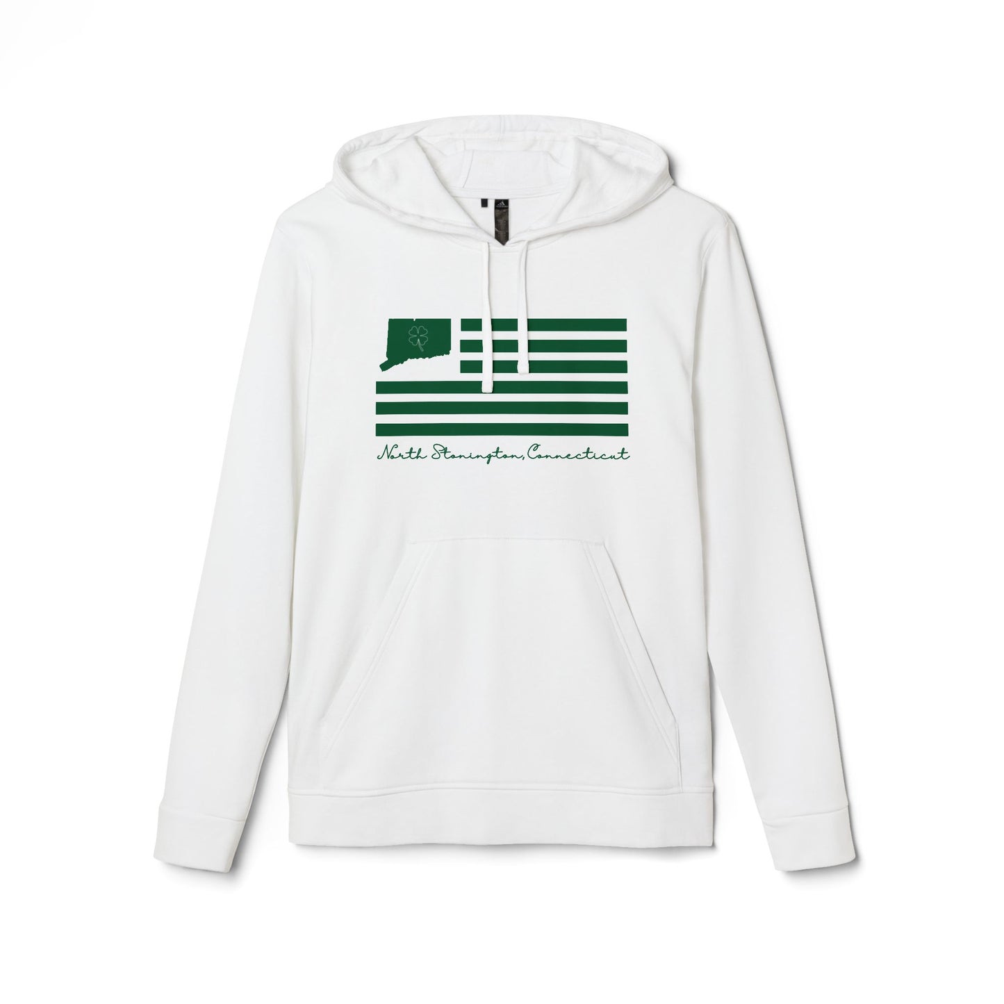 North Stonington Connecticut St. Patrick’s Day Flag adidas Unisex Fleece Hoodie