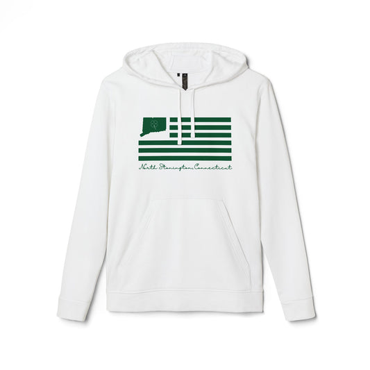 North Stonington Connecticut St. Patrick’s Day Flag adidas Unisex Fleece Hoodie