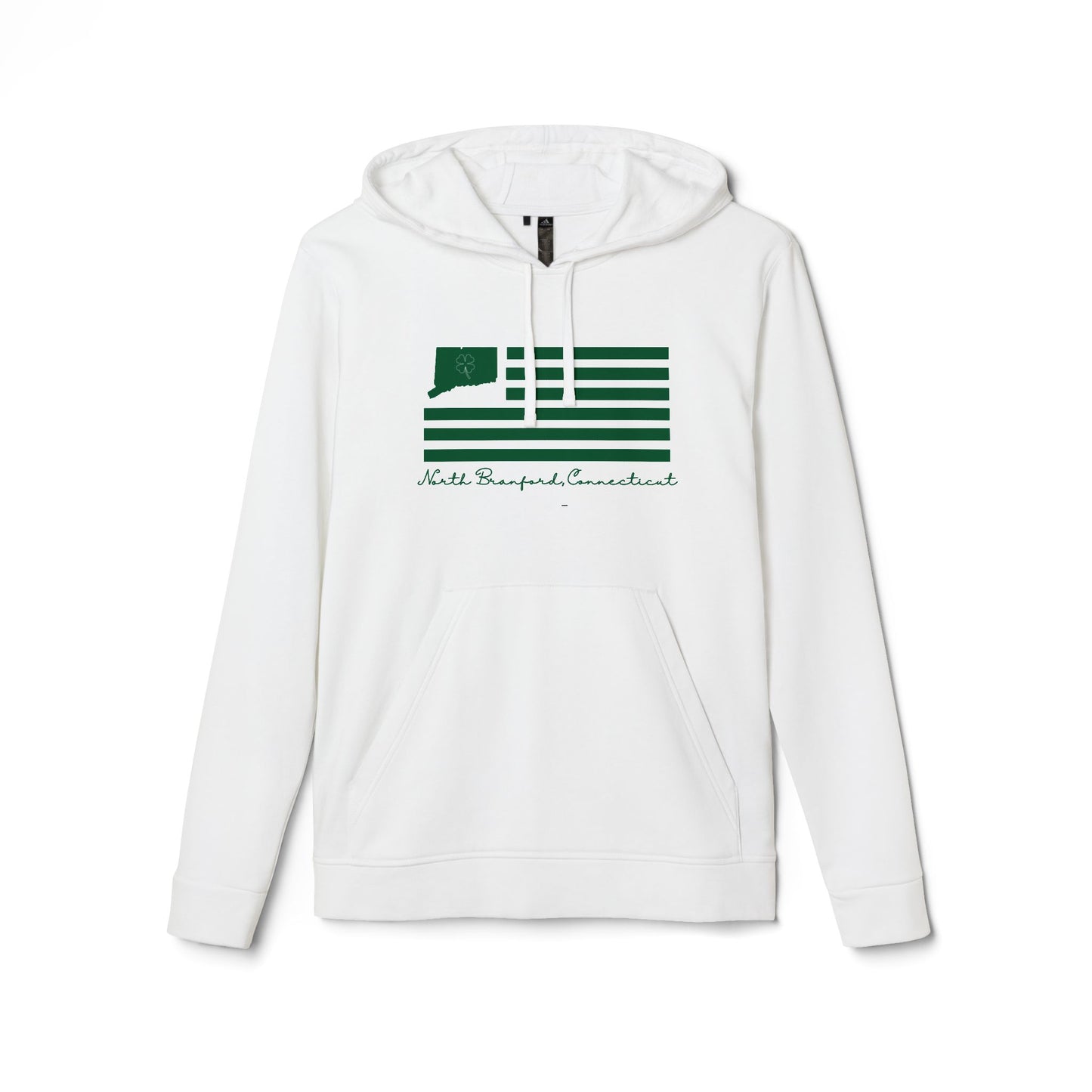 North Branford Connecticut St. Patrick’s Day Flag adidas Unisex Fleece Hoodie