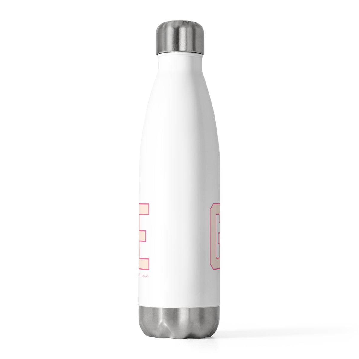 Goose Zip Code Peach & Pink 20oz Insulated Bottle