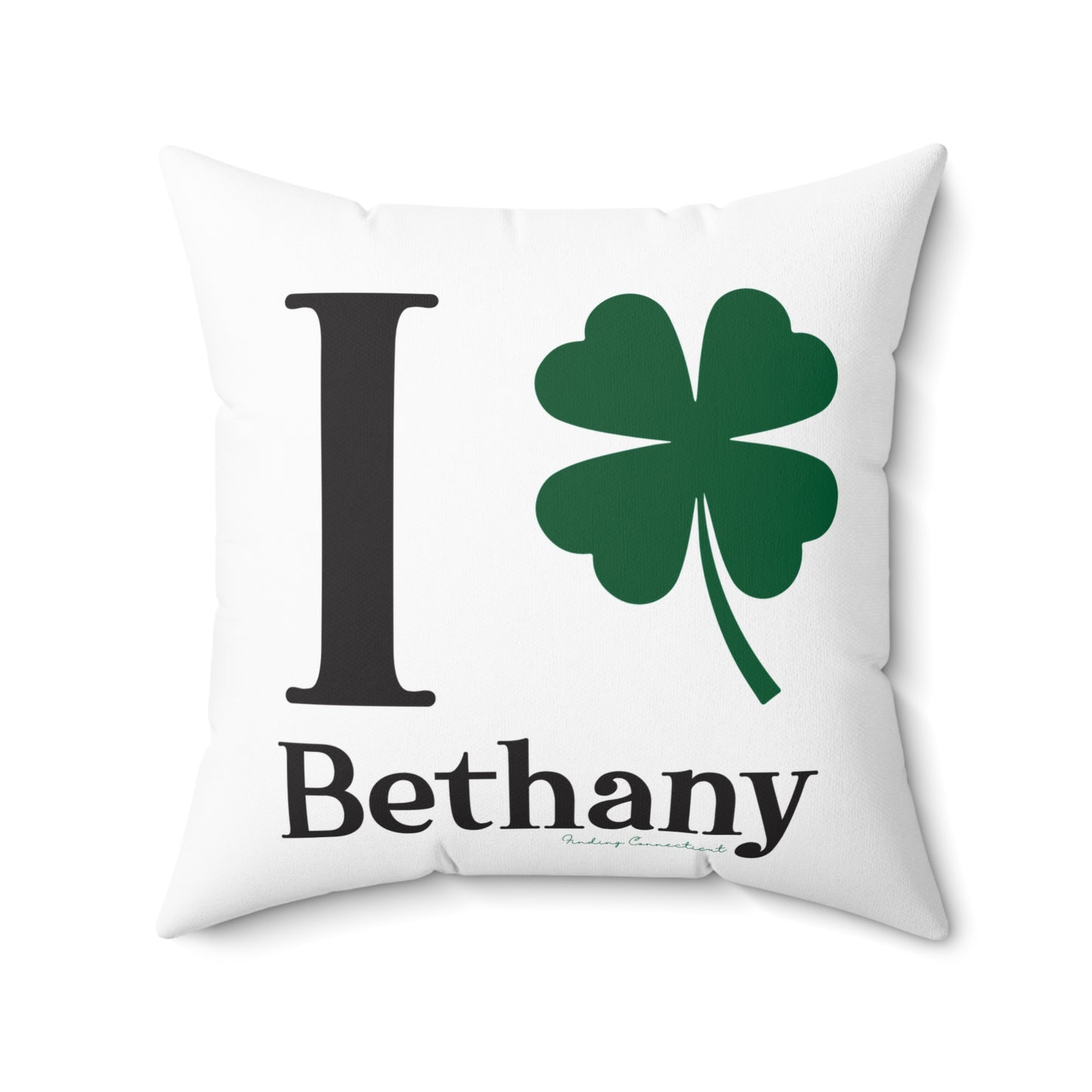 I Clover Bethany Spun Polyester Square Pillow
