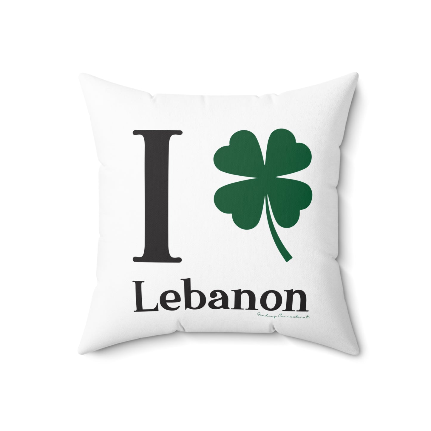 I Clover Lebanon Spun Polyester Square Pillow