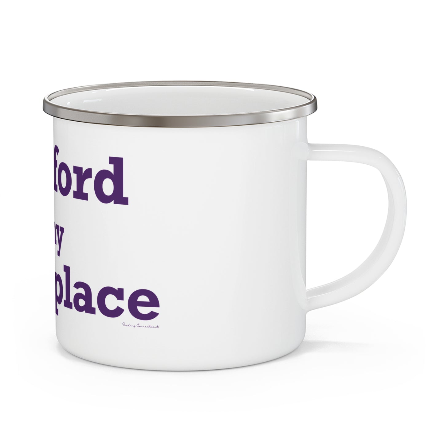 Stamford Is My Happy Place Enamel Camping Mug