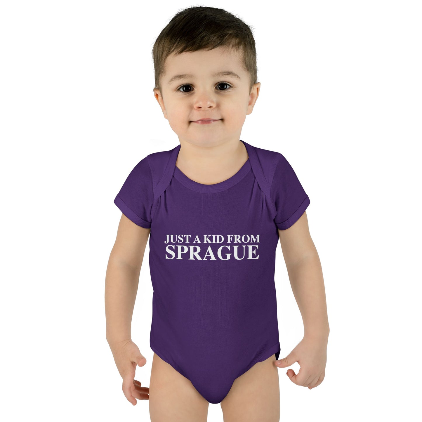 Just a kid from Sprague Infant Baby Rib Bodysuit