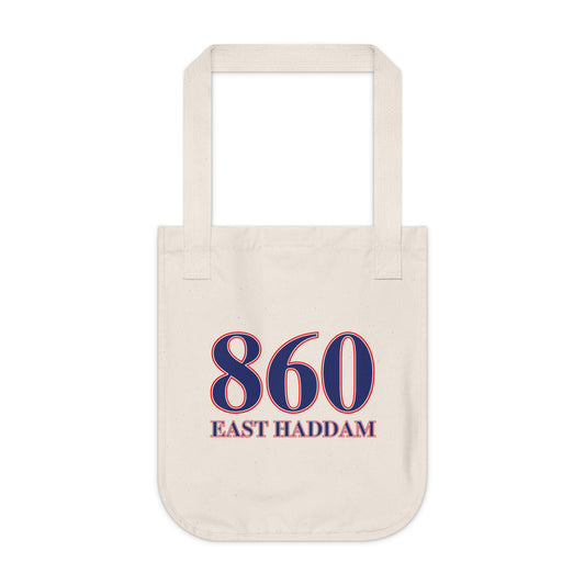 860 East Haddam Red, White & Blue Organic Canvas Tote Bag