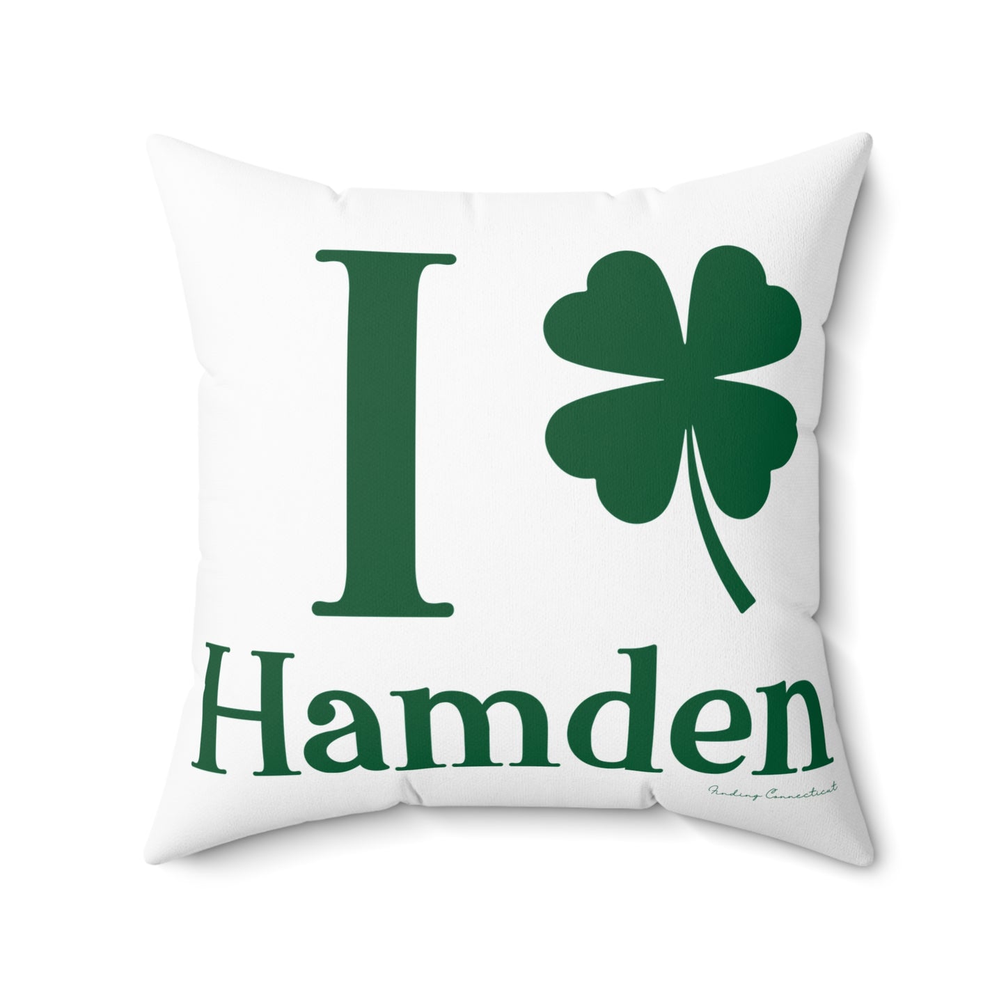 I Clover Hamden Spun Polyester Square Pillow