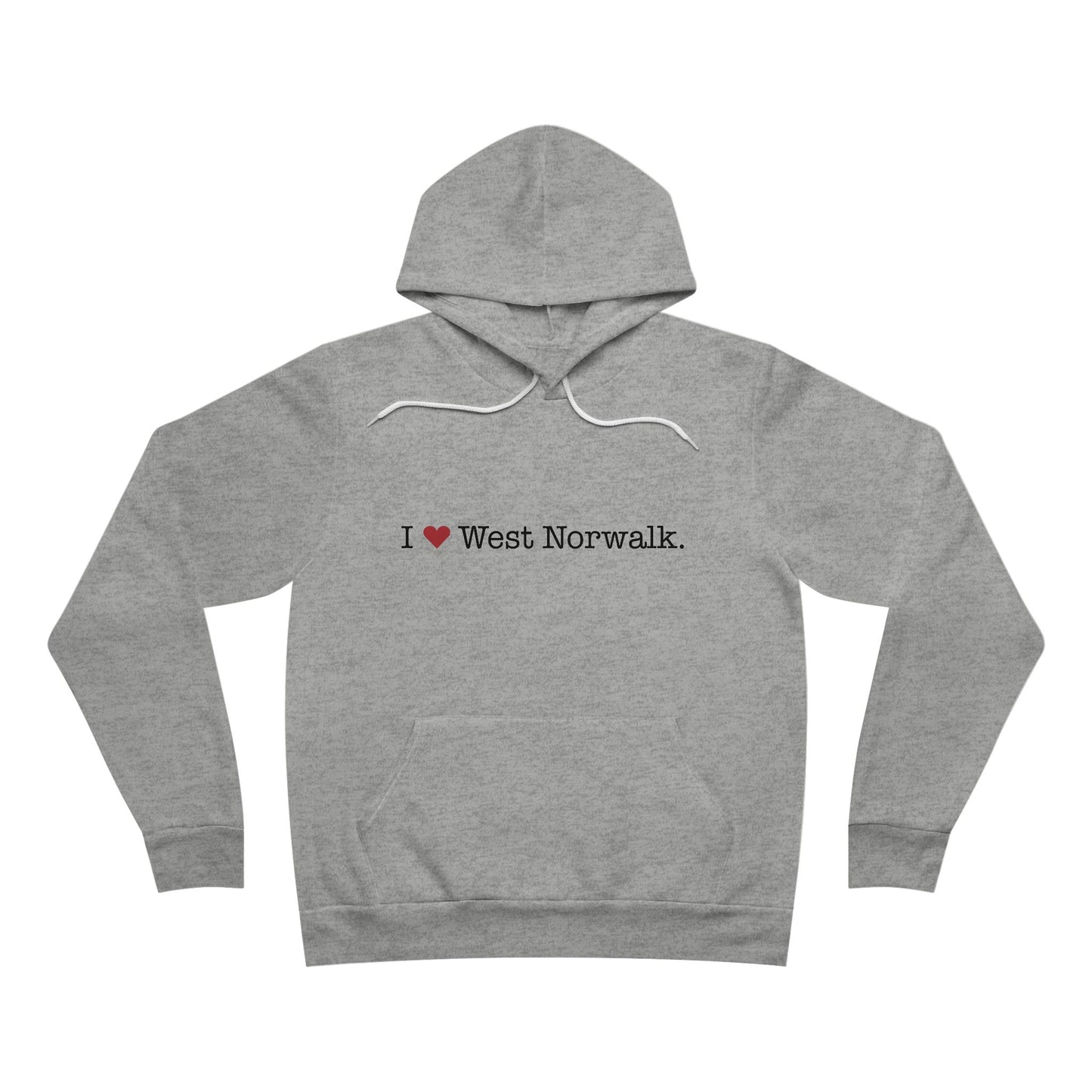 I Heart West Norwalk. Unisex Sponge Fleece Pullover Hoodie
