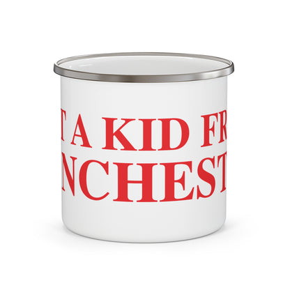 Just a kid from Manchester Enamel Camping Mug