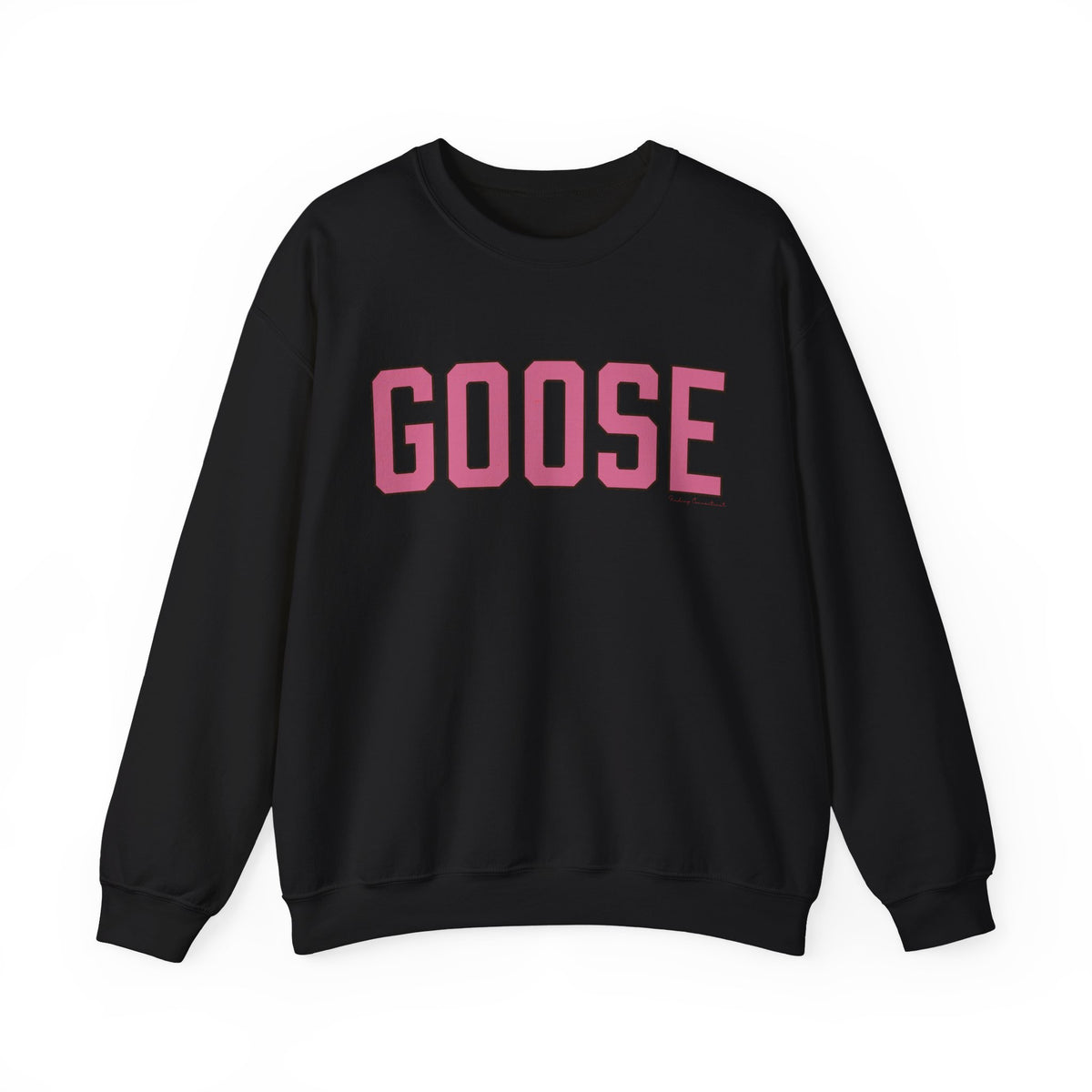 Goose Zip Code  Pink & Black Unisex Heavy Blend™ Crewneck Sweatshirt