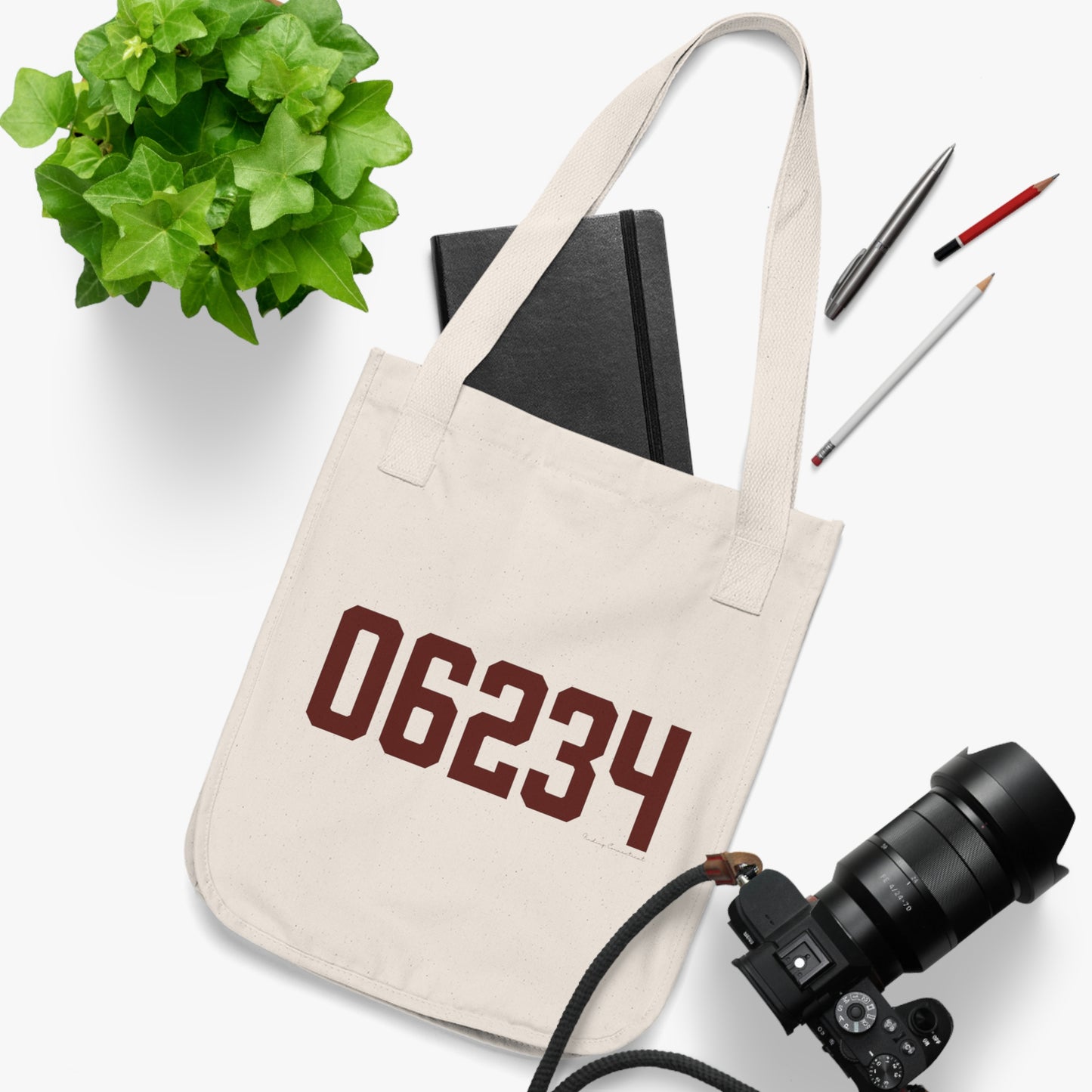 06234 Brooklyn Connecticut Zip Code Organic Canvas Tote Bag