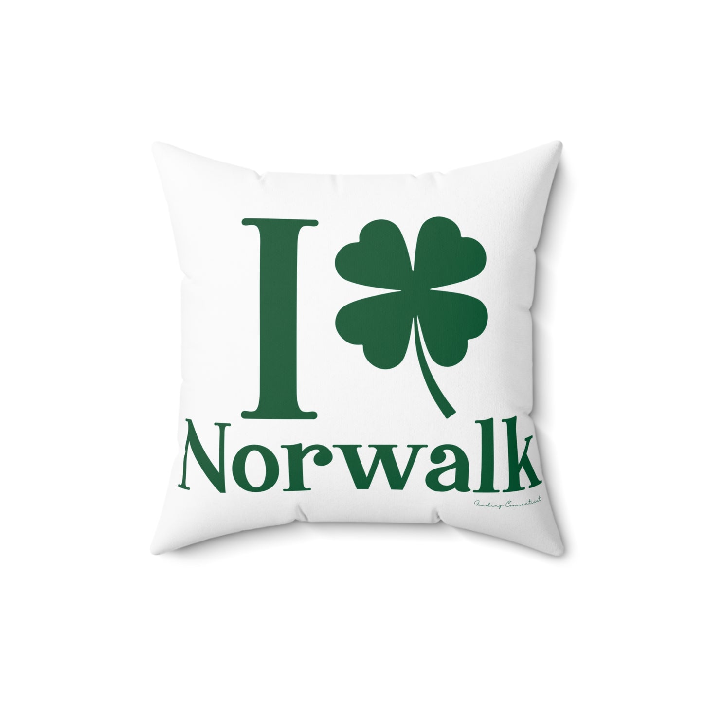 I Clover Norwalk Spun Polyester Square Pillow