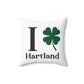 I Clover Hartland Spun Polyester Square Pillow