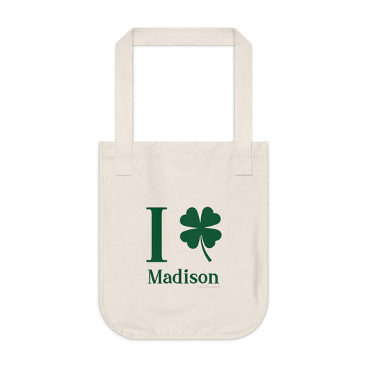I Clover Madison Organic Canvas Tote Bag