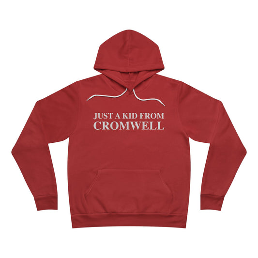 Just a kid from Cromwell Unisex Sponge Fleece Pullover Hoodie