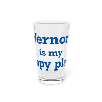 Vernon is My Happy Place  Pint Glass, 16oz
