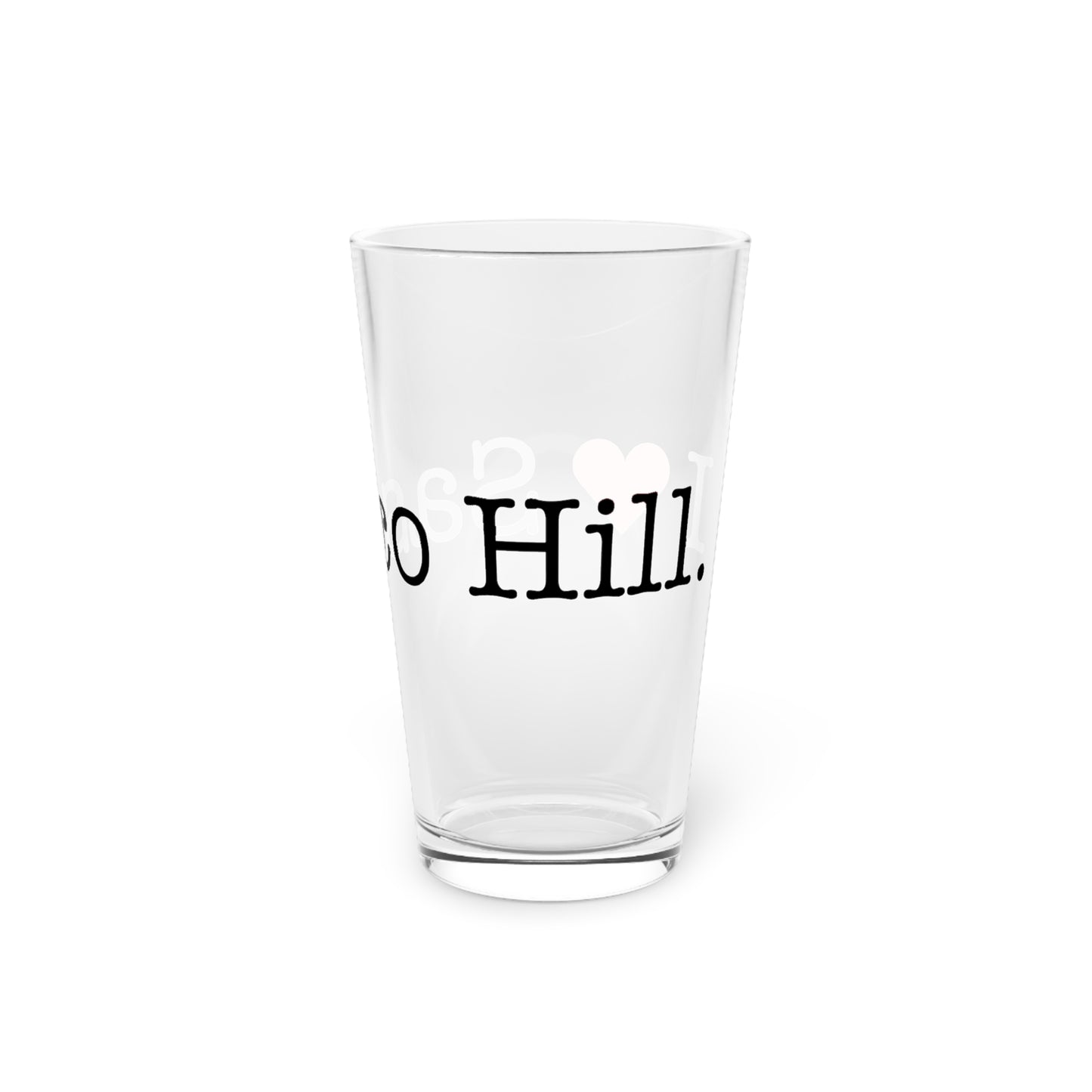 I Heart Sasco Hill. Pint Glass, 16oz
