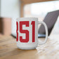 06851 Norwalk Connecticut Zip Code Mug 15oz