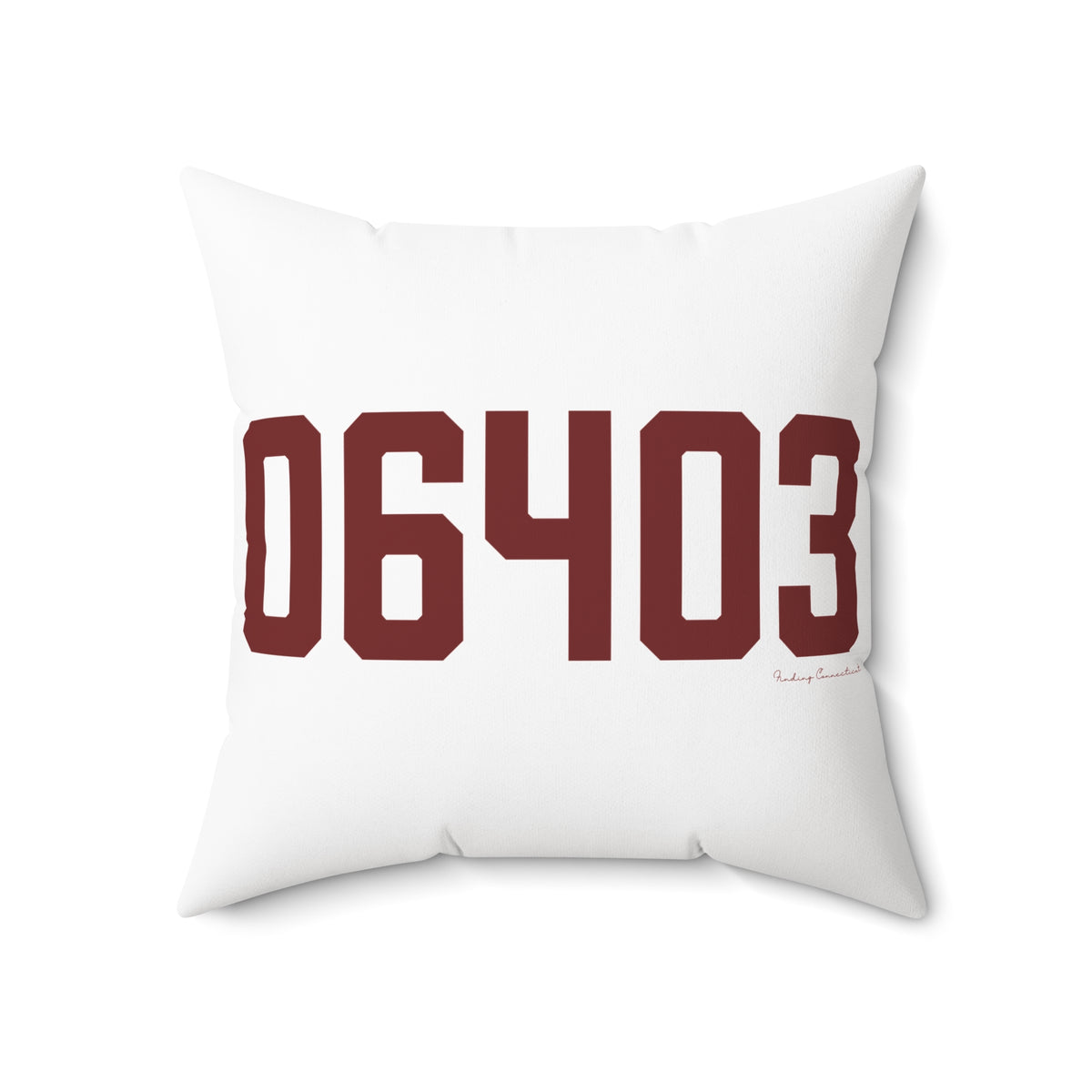 06403 Beacon Falls Connecticut Zip Code Polyester Square Pillow
