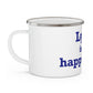 Lyme is My Happy Place Enamel Camping Mug