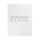 Just a kid listening to Goose  - Gray & Purple Velveteen Plush Blanket