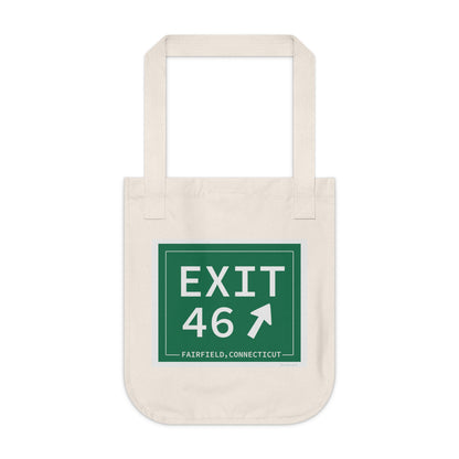 Vintage Exit 46 Merritt Parkway Sign Organic Canvas Tote Bag
