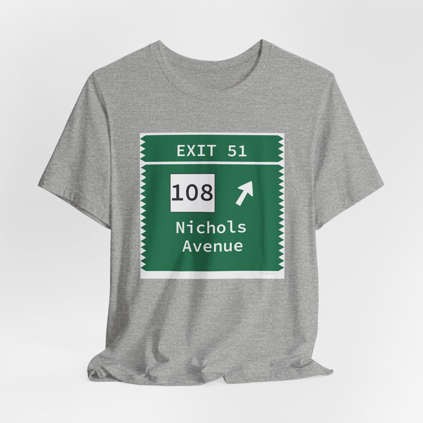 Vintage Merritt Parkway Exit 51 Sign Unisex Jersey Short Sleeve T-Shirt