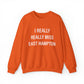 I Really Really Miss East Hampton (white) Unisex Heavy Blend™ Crewneck Sweatshirt