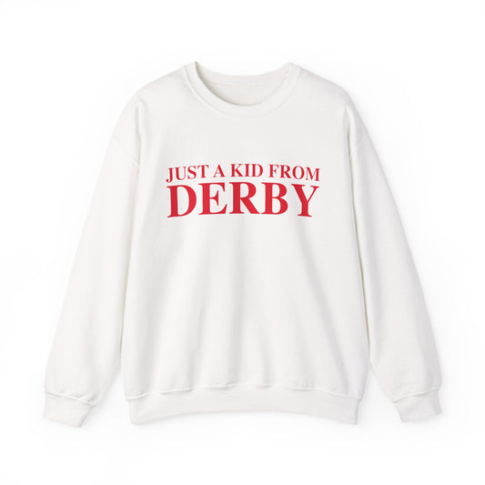 Just a kid from Derby Unisex Heavy Blend™ Crewneck Sweatshirt