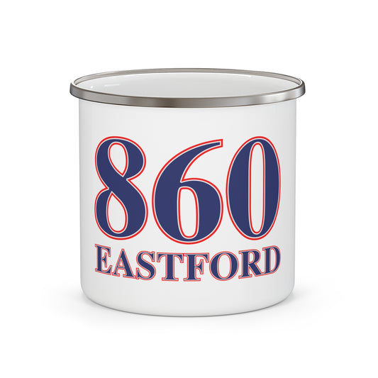 860 Eastford Red, White & Blue Enamel Camping Mug